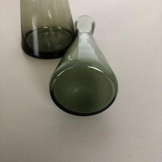 Image 1 of Vintage pair of 2 Turmalin Vases by Wilhelm Wagenfeld for WMF, Germany 1960s