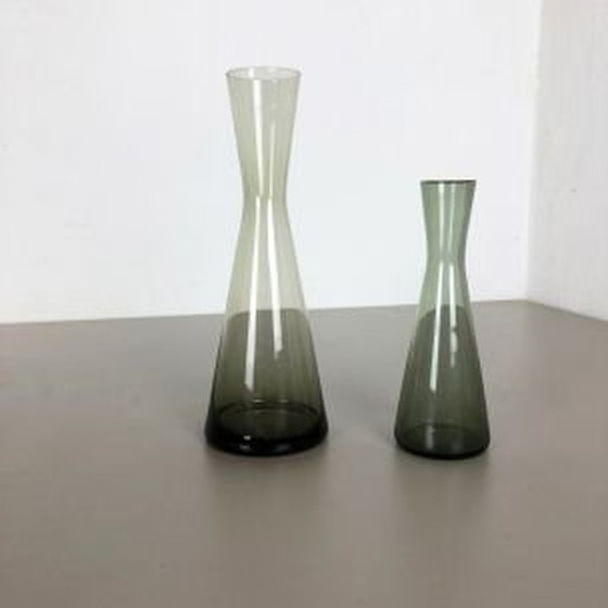 Image 1 of Vintage pair of 2 Turmalin Vases by Wilhelm Wagenfeld for WMF, Germany 1960s