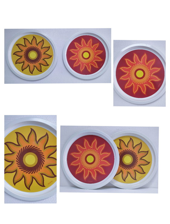 Image 1 of Two 70's Pop Design Trays
