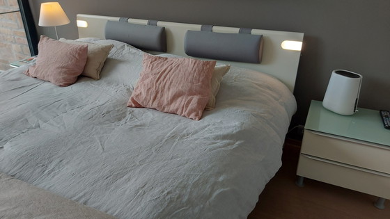 Image 1 of Bed Frame Brand Hülsta And 2 Nightstands