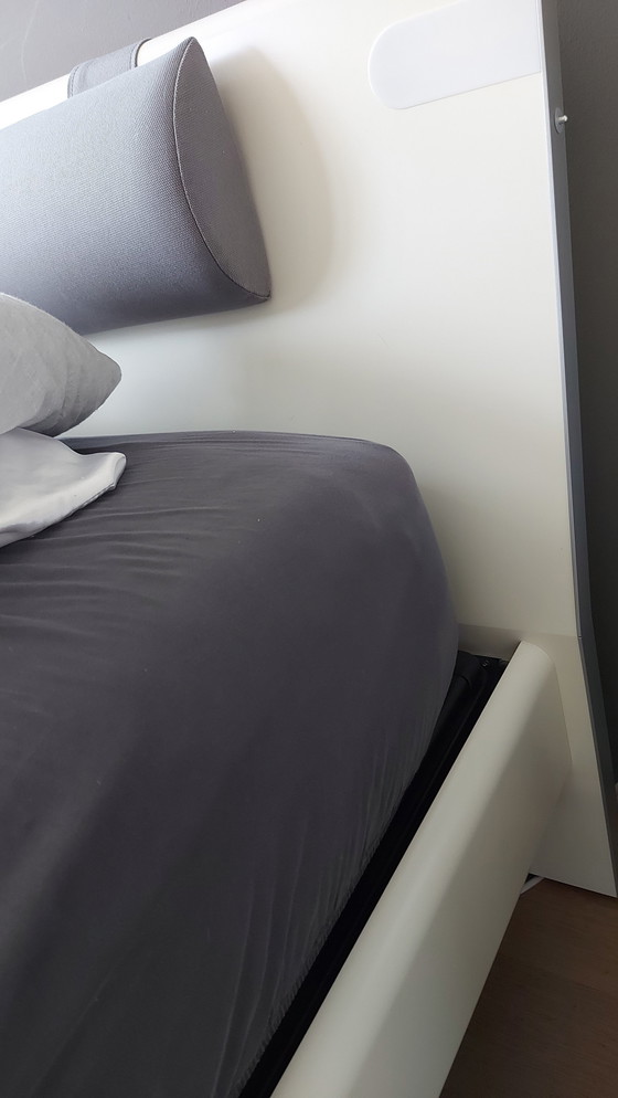 Image 1 of Bed Frame Brand Hülsta And 2 Nightstands