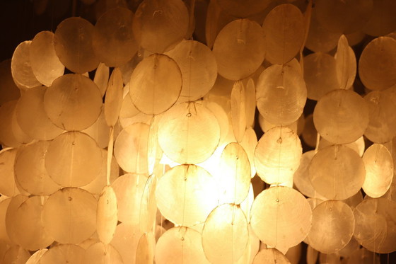 Image 1 of Shell lamp/pearl ceiling lamp of the 80s in the style of Verner Panton