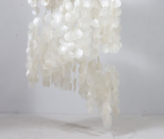 Image 1 of Shell lamp/pearl ceiling lamp of the 80s in the style of Verner Panton