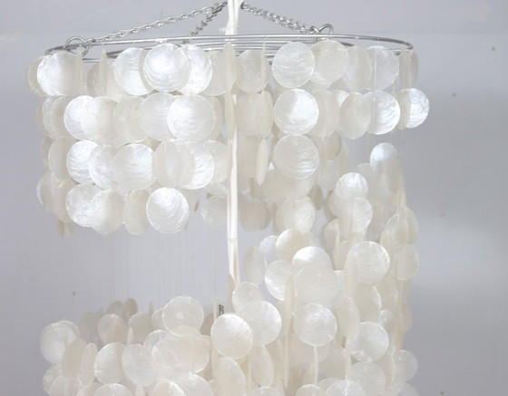 Image 1 of Shell lamp/pearl ceiling lamp of the 80s in the style of Verner Panton