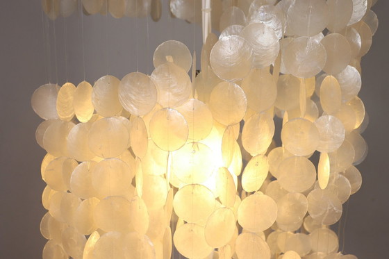 Image 1 of Shell lamp/pearl ceiling lamp of the 80s in the style of Verner Panton