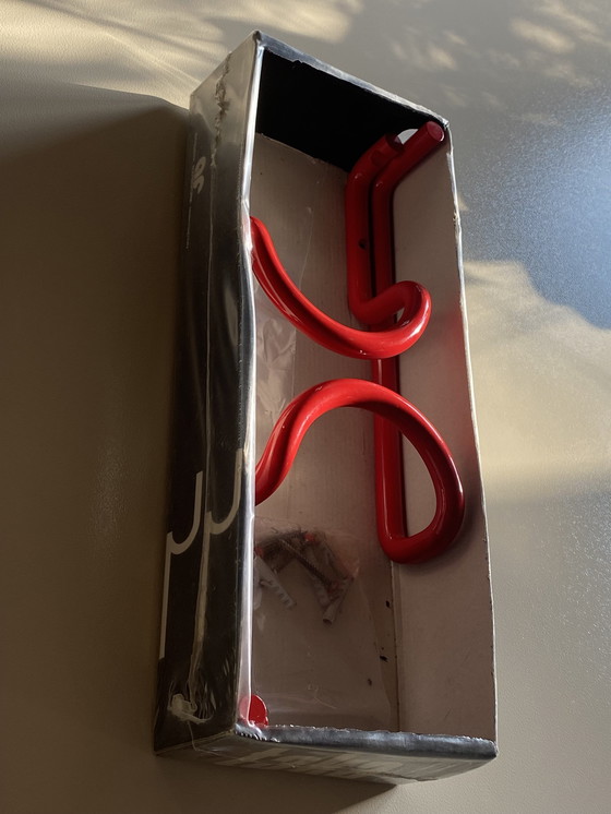 Image 1 of 2x Taka 3 coat hangers by Cesare Rota Nodari for Acerbis, Red