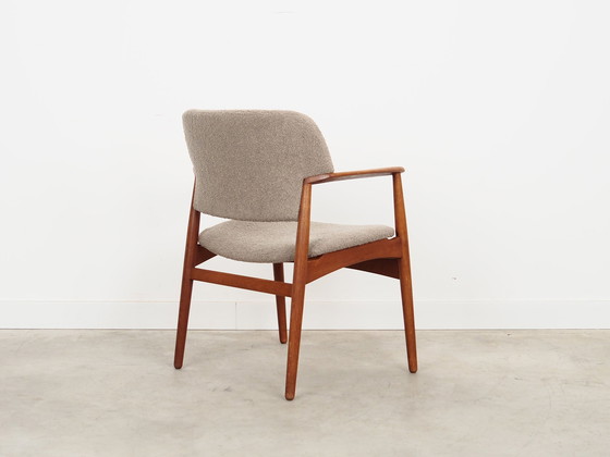 Image 1 of Oak Armchair, Danish Design, 1960S, Designer: Ejner Larsen & Aksel Bender Madsen, Production: Fritz Hansen