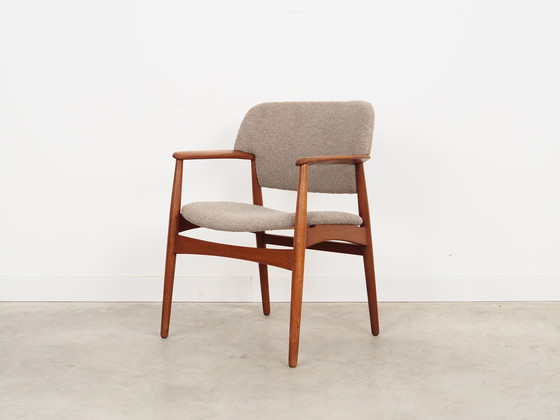 Image 1 of Oak Armchair, Danish Design, 1960S, Designer: Ejner Larsen & Aksel Bender Madsen, Production: Fritz Hansen