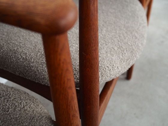 Image 1 of Oak Armchair, Danish Design, 1960S, Designer: Ejner Larsen & Aksel Bender Madsen, Production: Fritz Hansen