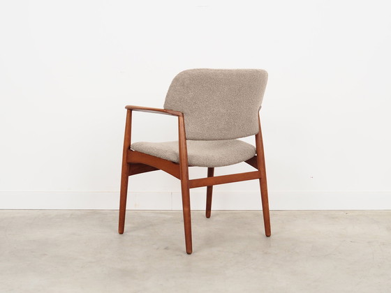 Image 1 of Oak Armchair, Danish Design, 1960S, Designer: Ejner Larsen & Aksel Bender Madsen, Production: Fritz Hansen