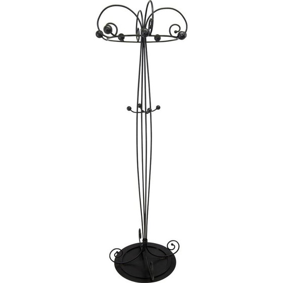 Image 1 of Vintage wrought iron coat rack, Italy 1980