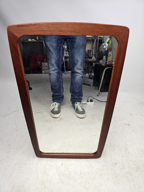 Image 1 of Danish Teak Wooden Mirror Nice Thin