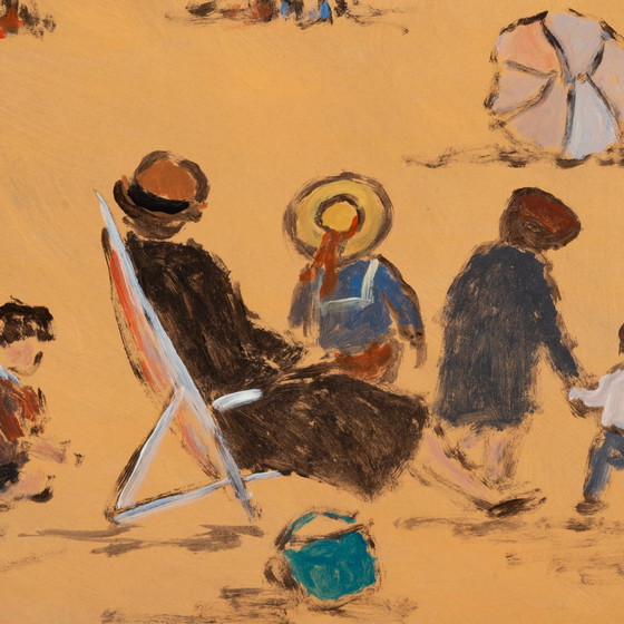 Image 1 of Henri Saint Clair (1899-1990) - Scène de plage