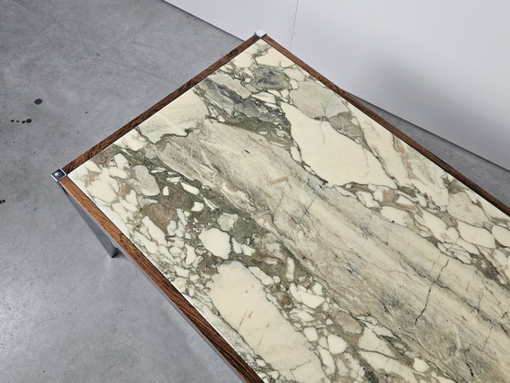 Image 1 of Vintage Coffee Table Marble, Chrome, Rosewood