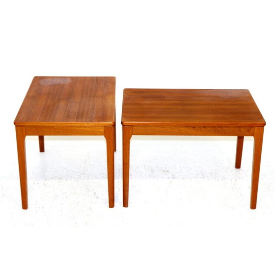 Image 1 of Pair of vintage teak bedside tables by Albert Larssons for Tibro, 1960