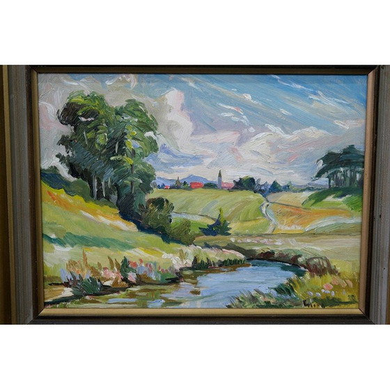 Image 1 of Dipinto d'epoca di Georg Nilsson, Svezia 1960