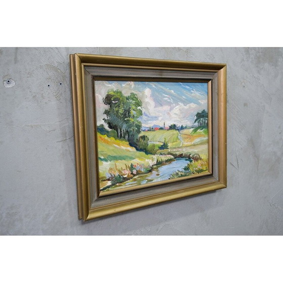 Image 1 of Dipinto d'epoca di Georg Nilsson, Svezia 1960