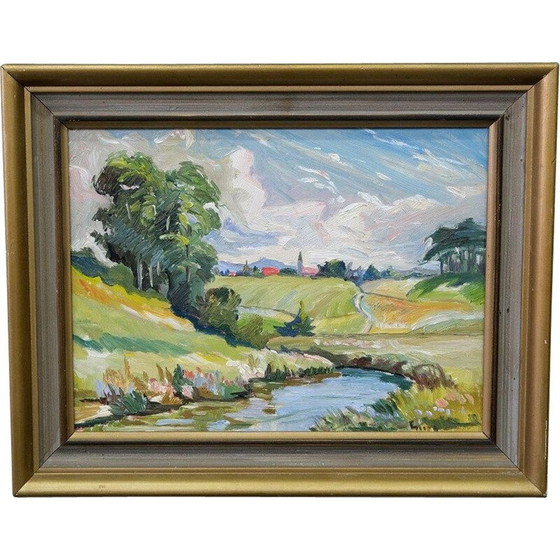 Image 1 of Dipinto d'epoca di Georg Nilsson, Svezia 1960