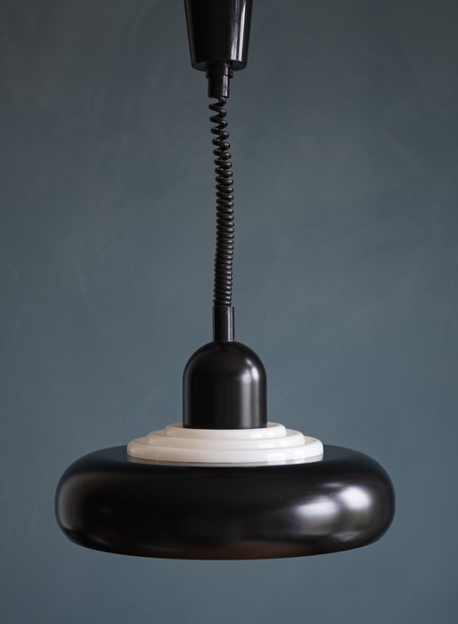 Lampe suspendue rétro noire par Knud Christensen