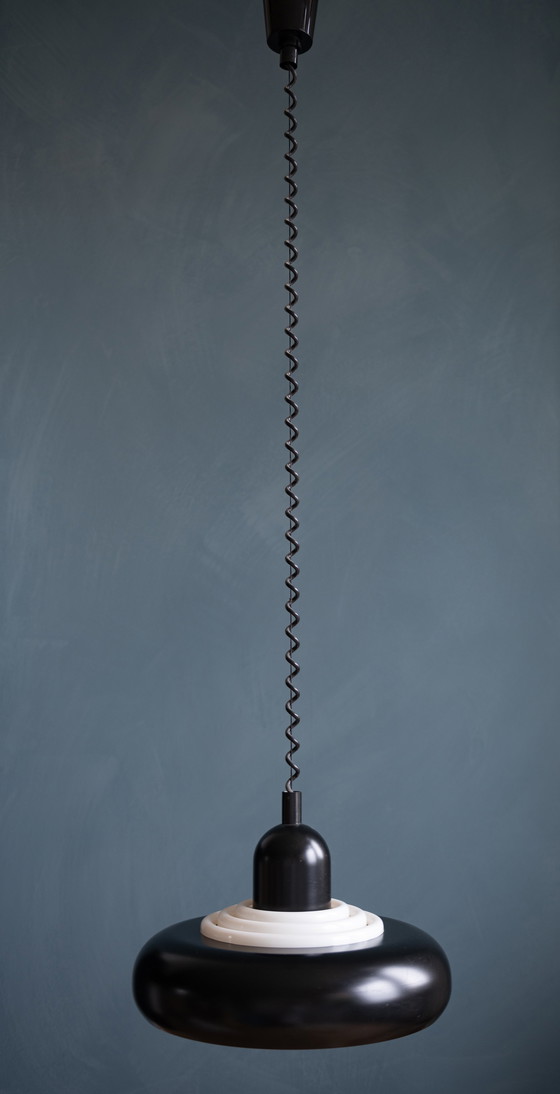 Image 1 of Lampe suspendue rétro noire par Knud Christensen