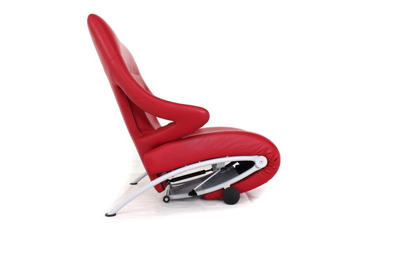 Image 1 of WK Wohnen multifunctional Relax Chair, Armchairs "Solo" by Prof. Heiligen in Leather