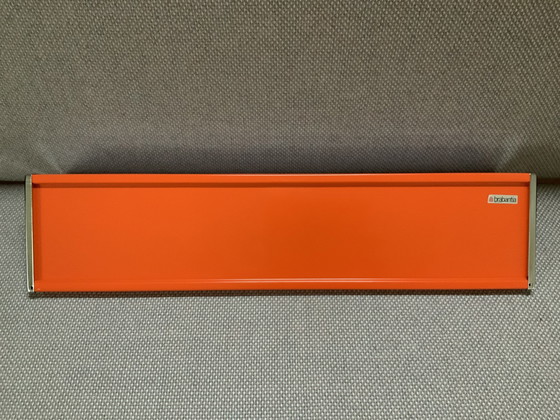 Image 1 of Brabantia Orange and Chrome Metal Towel Rack