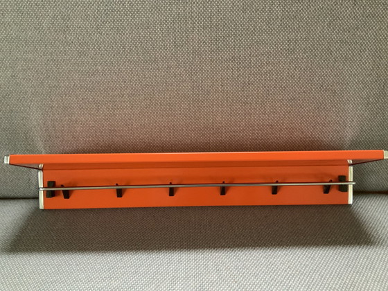 Image 1 of Brabantia Orange and Chrome Metal Towel Rack