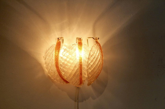 Image 1 of A.V Mazzega Leaf wall lamp