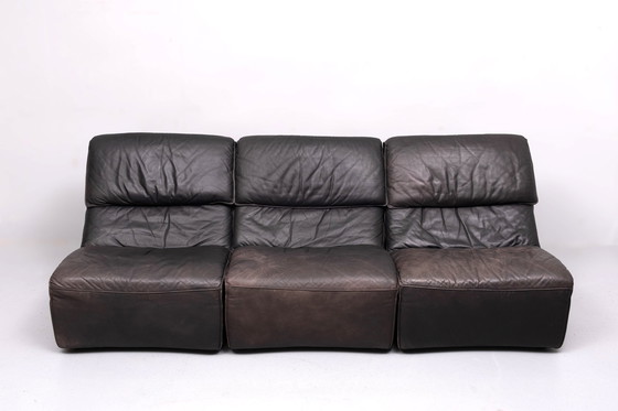 Image 1 of Superb Leather Modular Sofas, 1970s