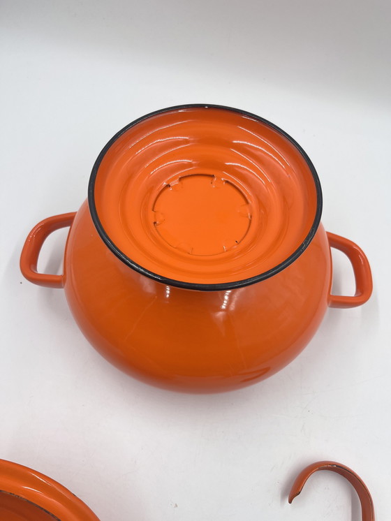 Image 1 of Orange Soup tureen and ladle