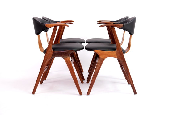 Image 1 of AWA Dining Table Chairs by Louis Van Teeffelen