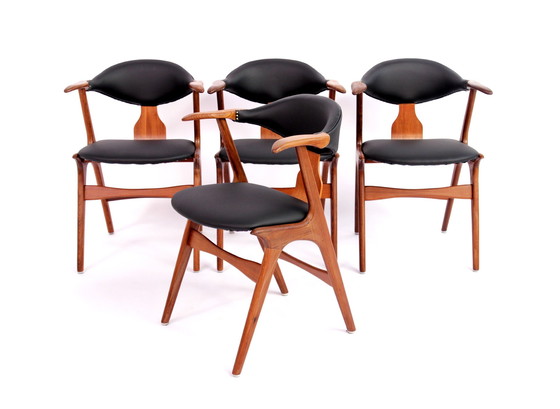 Image 1 of AWA Dining Table Chairs by Louis Van Teeffelen