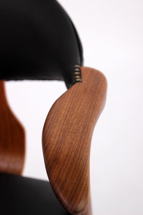 Image 1 of AWA Dining Table Chairs by Louis Van Teeffelen