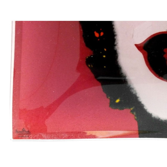 Image 1 of Vintage Rosenthal square glass celebrity series by Andy Warhol, 1980
