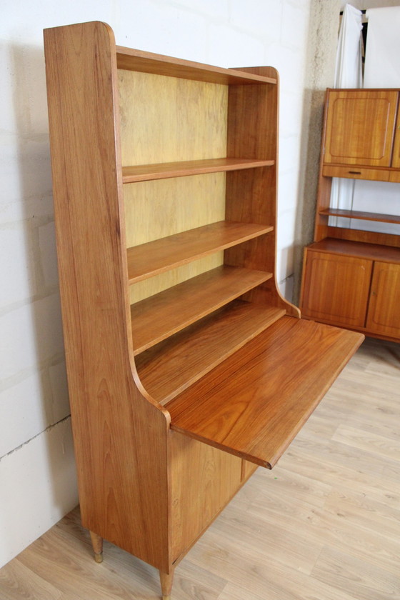 Image 1 of Teak multipurpose bookcase 1960 Denmark