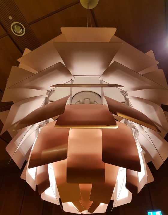 Image 1 of Lampada vintage Carciofo in rame rosa di P. Henningsen 