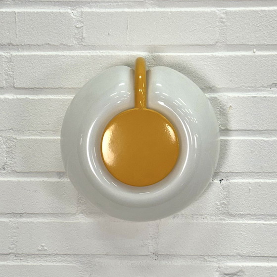 Image 1 of Yellow Wall Lamp Model 1197 By Martinelli Luce By Elio Martinelli