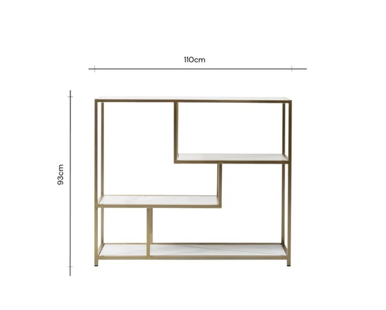 Image 1 of Furnified Evita Gold Wall Rack