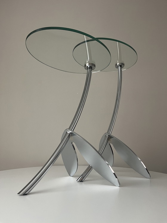 Image 1 of 2x Metaform Papillon side tables