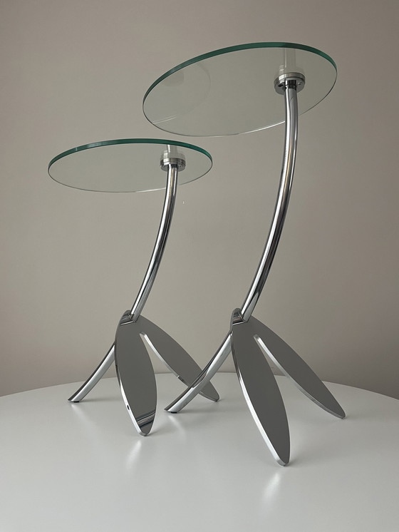 Image 1 of 2x Metaform Papillon side tables