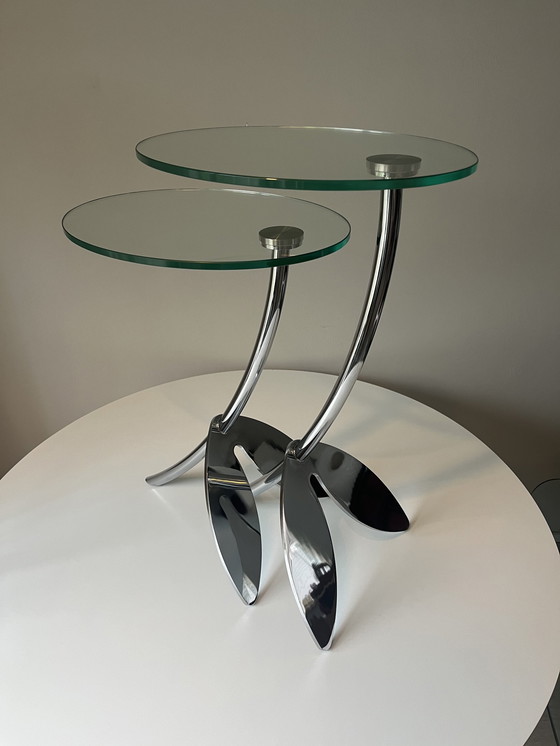 Image 1 of 2x Metaform Papillon side tables