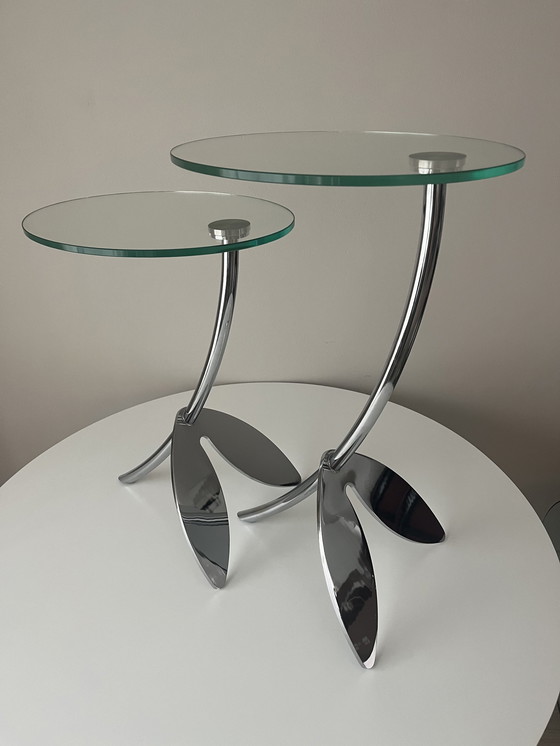 Image 1 of 2x Metaform Papillon side tables