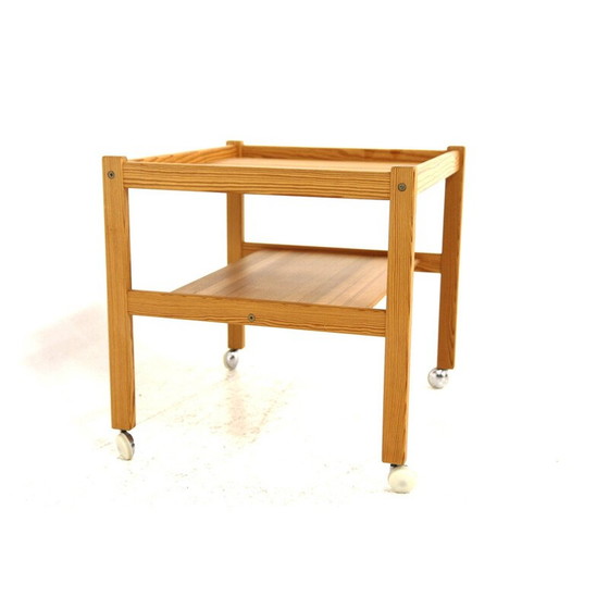 Image 1 of Vintage pine serving table by Yngve Ekström, Sweden 1970s