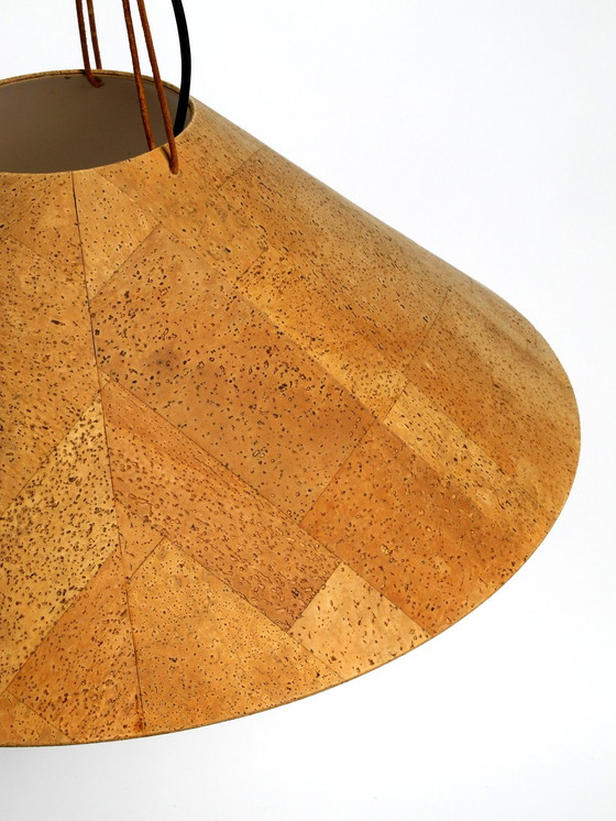 Image 1 of Very Rare Large 1970S Cork Ceiling Lamp By M-Design | Design By Willhelm Zanoth And Ingo Maurer