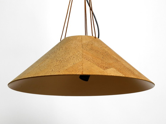 Image 1 of Very Rare Large 1970S Cork Ceiling Lamp By M-Design | Design By Willhelm Zanoth And Ingo Maurer