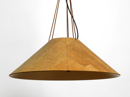 Very Rare Large 1970S Cork Ceiling Lamp By M-Design | Design By Willhelm Zanoth And Ingo Maurer