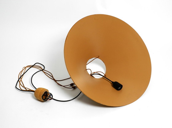 Image 1 of Very Rare Large 1970S Cork Ceiling Lamp By M-Design | Design By Willhelm Zanoth And Ingo Maurer