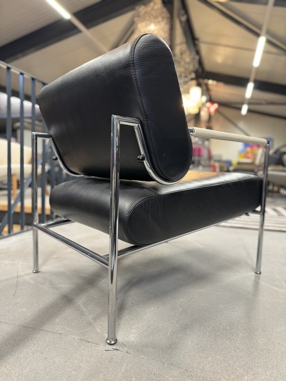 Image 1 of Leolux Gazetta Armchair black leather