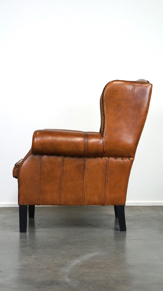 Image 1 of Fauteuil à oreilles en peau de mouton