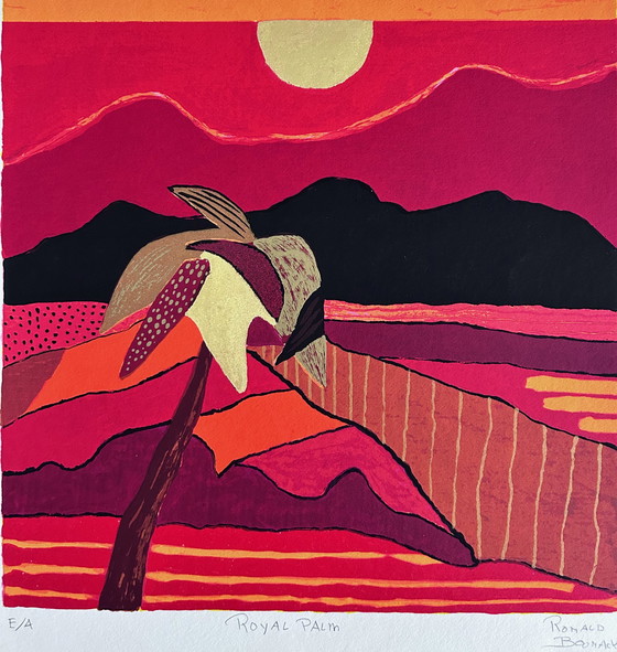 Image 1 of Screenprint Ronald Boonacker - Royal Palm